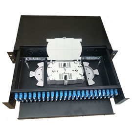 Beli 2U 48 / 96F Menarik Sc Lc 19 Rak Panel Patch Serat Optik Mount Manajemen Data Center online manufacture