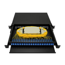 Beli 12 Core Fiber Optic Kabel Termination Panel Patch Menarik SC Simplex Adapter Jenis Logam online manufacture