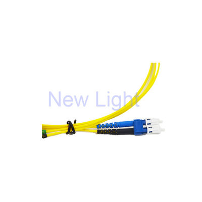 Beli Kabel Patch Fiber Optik Uniboot Duplex LC ke LC Mode Tunggal untuk Jaringan FTTH FTTB online manufacture