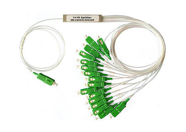 Beli 1 In 16 Out Miniatur Jenis PLC Splitter Serat Optik Dengan Konektor SC online manufacture