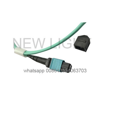 Beli Kabel Serat Optik MPO MTP OM4 12 Core dengan Konektor LC Duplex untuk Jaringan Kepadatan Tinggi online manufacture