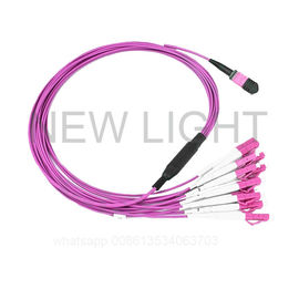 Beli OS2 OM3 OM4 Fiber Optic MPO MTP Cable Untuk 100 Gigabit Ethernet Kerugian Rendah online manufacture