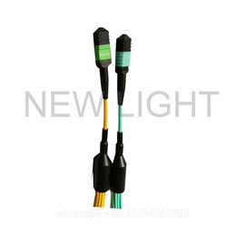 Beli 12 Dan 24 Inti MPO Ke 4 Duplex LC Breakout Jenis Kabel Serat Multi Warna online manufacture