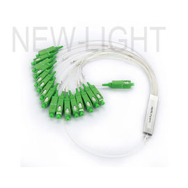 Beli Konektor SC / APC Fiber Optic Splitter Singlemode 900μm Fiber 1x2 Tanpa Blok online manufacture