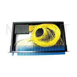 Beli 1 * 8 1 * 16 1 * 32 19 Inch Jenis Serat Optik Splitter / Rack Mount Box Fiber Splitter online manufacture