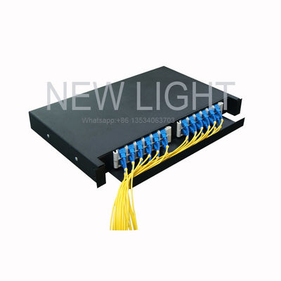Beli Panel Patch Serat Optik Laci Geser Dudukan Rak 19''/23'' dengan Inti 12/24 untuk Manajemen Kabel yang Mudah online manufacture