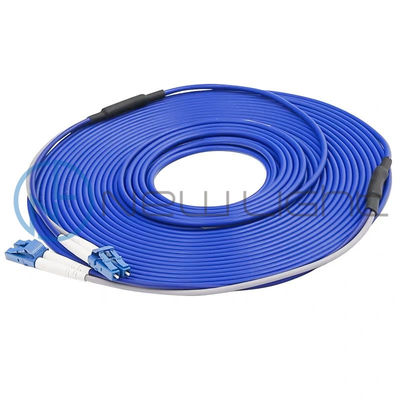 Beli Duplex LC To LC Metal Armored Optical Fiber Patch Cord untuk aplikasi CATV online manufacture