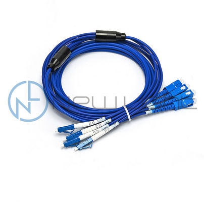 Beli 4 Serat LC SC 0.5 Meter Kabel Patch Serat Optik dengan Perlindungan Lapis Baja online manufacture