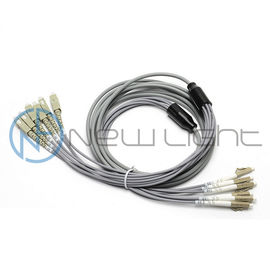 Beli Abu-abu LSZH Keluar Jaket Multimode 6C LC Kabel Patch Serat Optik online manufacture
