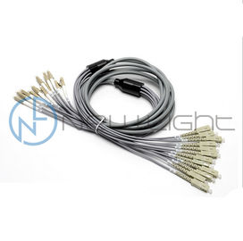 Beli 12F Fan Out Multimode Lapis Baja Lc Kabel Serat Optik Patch online manufacture