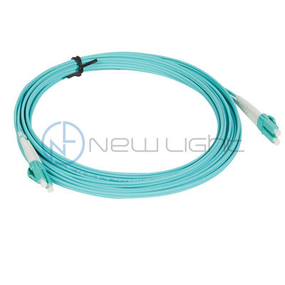 Beli Kabel Patch Fiber Optik Dupleks LSZH OM4 Aqua 100G FTTH untuk Transmisi Data Kecepatan Tinggi online manufacture