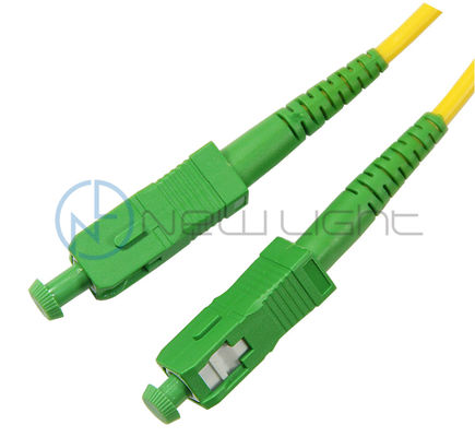 Beli Green SC LC Optical Fiber Patch Cord dengan Low Insertion Loss LSZH Material dan APC Polish online manufacture