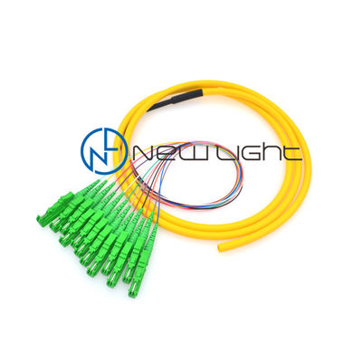 Beli 0.9mm 12 Warna Fiber Optic Pigtail SC E2000 FC ST Connector online manufacture