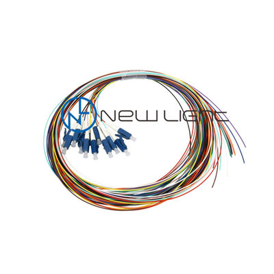 Beli Telekomunikasi 12 Core 1.5M 0.3dB LC Fiber Optic Pigtail online manufacture