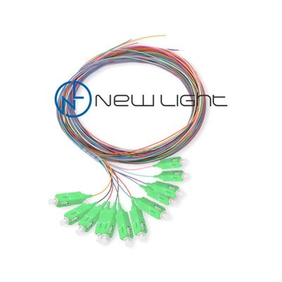 Beli Multimode 12 Warna 0.9mm Fiber Optic Pigtail untuk Transmisi Optik Kecepatan Tinggi online manufacture