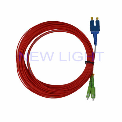 Beli LSZH 3M Multimode Duplex Fiber Optic Patch Cable SC/LC ke LC Panjang yang dapat disesuaikan online manufacture
