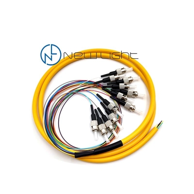 Beli Kabel Serat Optik Mode Tunggal 1m LSZH 0.9mm FC UPC / APC 12 Strand online manufacture