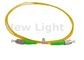 FC / APC - FC / APC Fiber Optik Patch Cord Single Model 9/125 Simplex PVC Yellow Cable