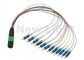 Jaringan Komunikasi Data MPO / MTP TO LC Cable / 12 Kabel Fiber Optik Inti