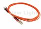 Orange LC FC 9/125 Single Mode Kabel Fiber Optik Duplex Dengan Konektor Polandia UPC