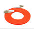 FC-LC multimode Kabel patch serat optik, kabel Orange PVC / LSZH 0.9 / 2.0 / 3.0 MM