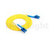 LC - LC Mode Tunggal 9/125 Kuning PVC Fiber Optic Cable Double Fiber 2.0 / 3.0 mm