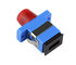 SC - FC / ST Adaptor Fiber Optic Plastik / Bahan Logam Rendah Penyisipan Rugi Untuk Kabel