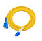3 Meter LC Ke SC Single Mode Fiber Jumpers Yellow Jacket Instalasi Mudah