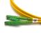 Kabel Serat Optik PVC Patch E2000 APC Cap Logam 9/125 1310/1550 Panjang Gelombang G652D