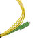 Single Mode Simplex 2.0mm Kabel Patch Serat Optik SC APC Green Connecter