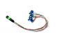 MPO APC TO LC Fan Out 0.9mm 12 Kabel Serat Optik Modul Sederhana Patch