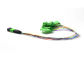 0.9mm 12 Fiber Fan Out Optic Patch Cord / Modul Sederhana MPO APC Pria TO SC APC