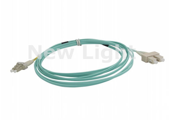 3 meter LC-SC Multimode Duplex Fiber Optic Patch Cable untuk Transmisi Data Berkecepatan Tinggi