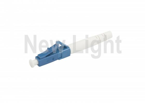 Warna Biru 3.0mm Diameter LC Multimode Fiber Optic Connector untuk Jaringan Telekomunikasi dan Data