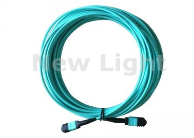 24 Core / 12 Core MPO Kabel MTP APC <0.3dB Modus Serat Mode Tunggal Hijau