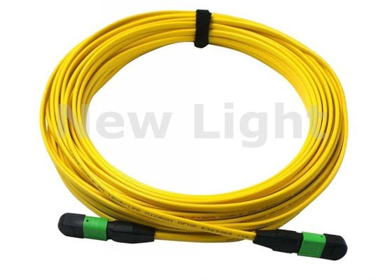 Kuning MPO MTP Kabel APC < 0.3dB 3 Meter 12 Core / 24 Core MPO Patchcord