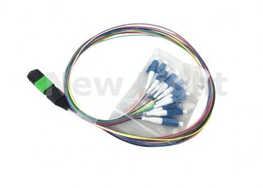 12 Core Harness MPO TO LC Cable, SM SX 0.9mm Panjang 50 cm MPO Fanout Cable