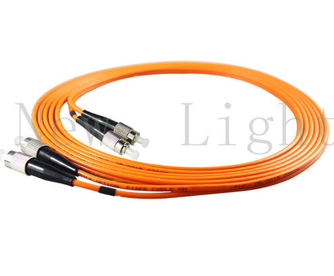 FC-FC Multi Mode Optical Fiber Patch Cord dengan Bahan PVC/LSZH dan Diameter 0,9/2,0/3,0mm