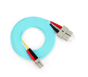 SC / PC -SC / PC Multi Mode Duplex Optical Fiber Patch Cord 0,9 / 2.0 / 3,0 mm