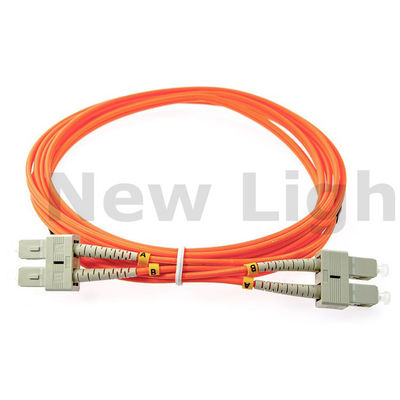 Kabel Patch Cord Fiber Optik Duplex SC-SC Multi Mode OM2/OM3/OM4 50/125 2.0 3 Meter