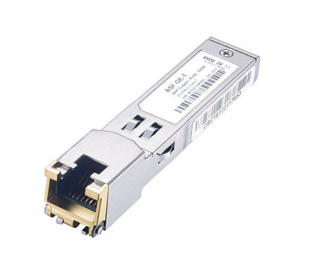 Transceiver Fiber SFP Gelombang 850nm dengan Konektor Betina RJ45 dan Laju Data 1.25 Gb/s untuk Aplikasi 10G Base-SR/SW