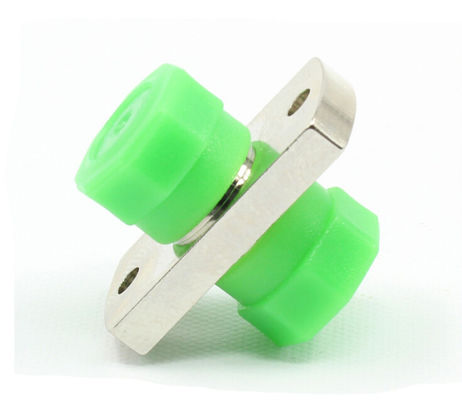 FC APC Square Fiber Optic Adapter dengan Metal Body untuk Aplikasi Mode Tunggal
