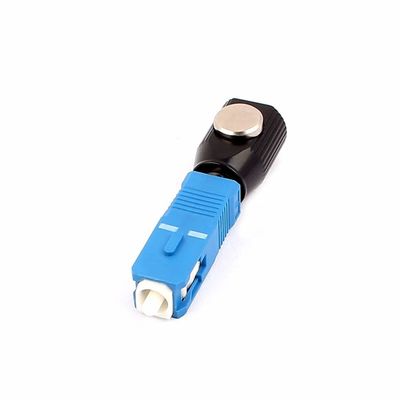 Adaptor Serat Optik SC UPC Konektor Mode Tunggal Adaptor Serat Bare dengan Repeatability > 1000 Kali