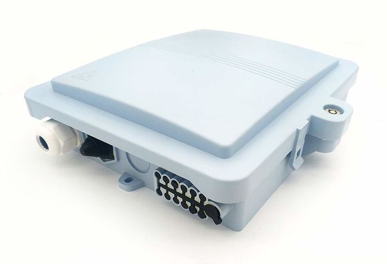 Hard Waterproof IP67 Fiber Termination Box dengan 1 X 16 SC/UPC Splitter dan PC Material untuk Jaringan FTTH