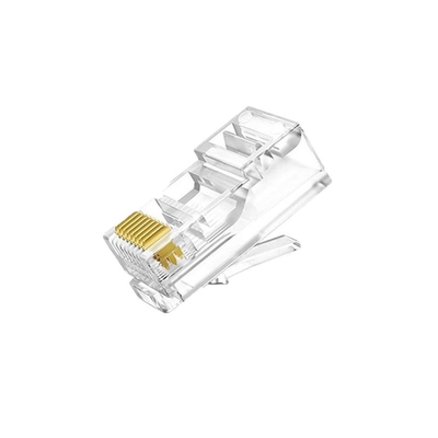 Konektor Kabel Ethernet RJ45 CAT5e/CAT6/CAT7 Bulk - Diuji Fluke, Berkualitas Industri