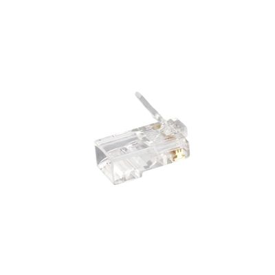 Plug RJ45 transparan bersertifikat Fluke dengan kontak tembaga murni untuk Gigabit Ethernet