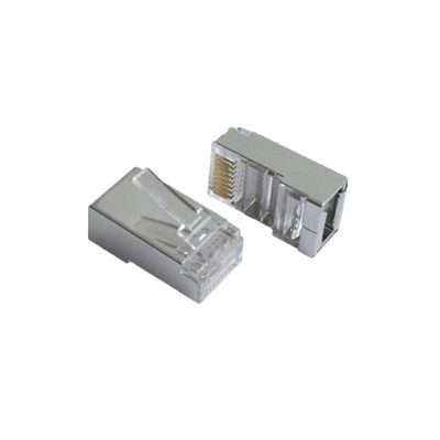 Bulk CAT6 8P8C Konektor RJ45 Modular dengan Kontak Plating Emas, Snagless Boots, dan 1000+ Siklus Pasangan