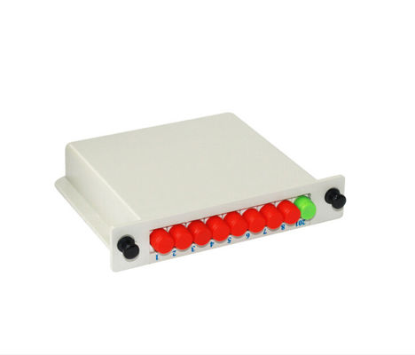 Bahan ABS Fiber Optic Cassette dengan Kerugian Masuk Rendah dan 1X8/16/32/64 Core PLC Splitter LGX Box