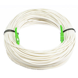 G657B3 Anti - Bending Fiber Optical Cable Single Mode Warna Putih Dengan Bahan LSZH