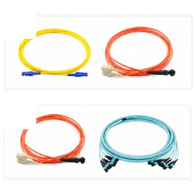 Kabel Pigtail Fiber Optik Simplex Bersertifikat ISO 9001 Pengiriman Cepat dengan Serat SM OS2 G652D untuk Proyek Telekomunikasi